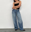 Womens Denim Trousers - Blue