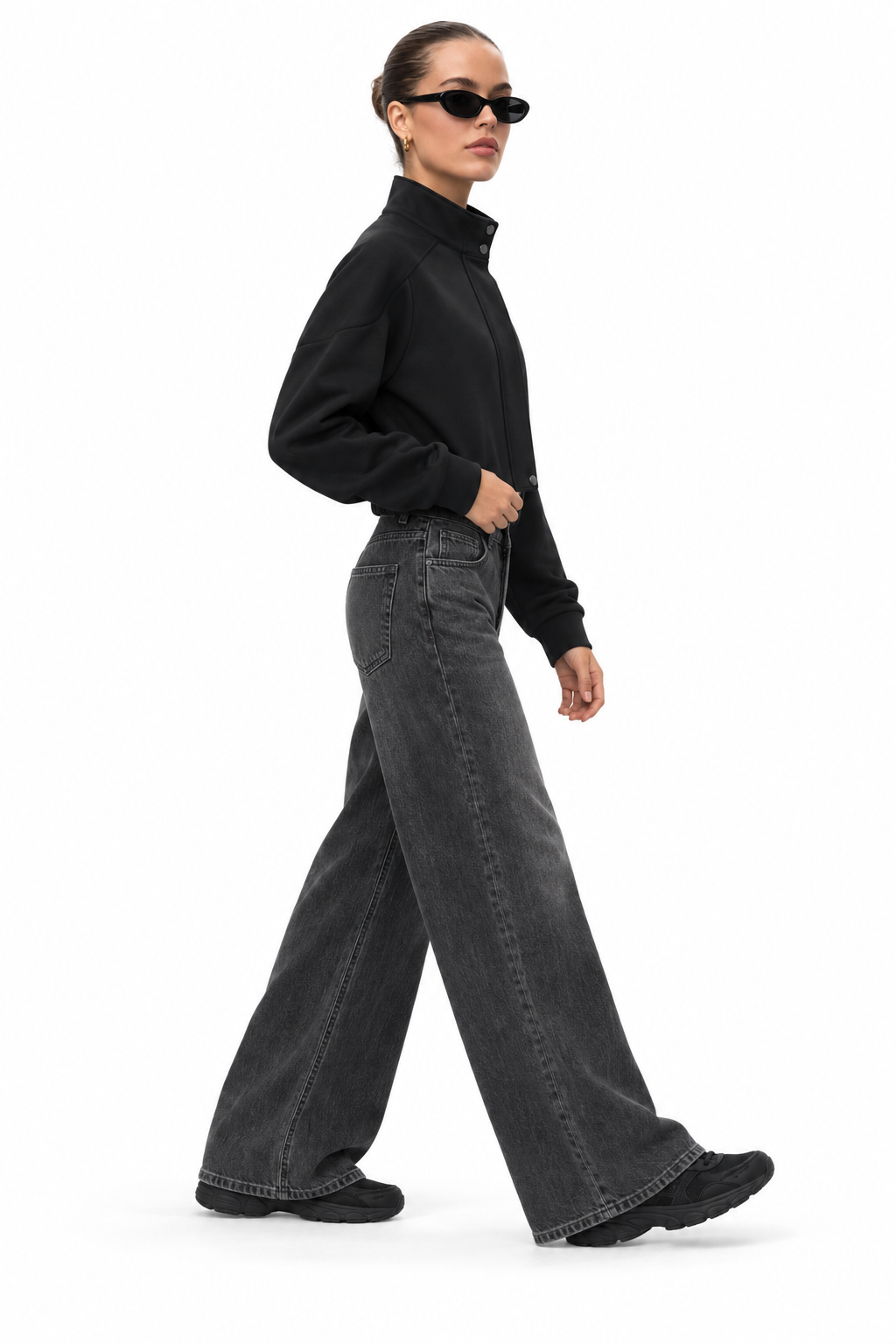 Elara Button-Front Knit Jacket
