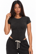 Washed Form Crewneck Bodysuit