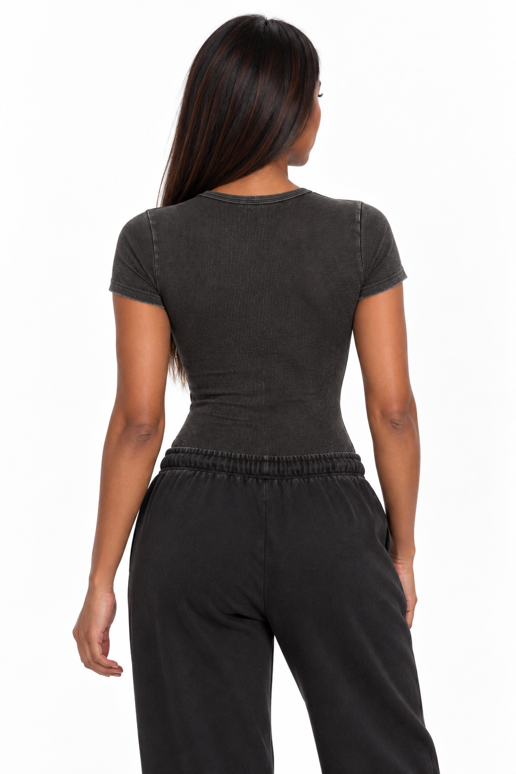 Washed Form Crewneck Bodysuit