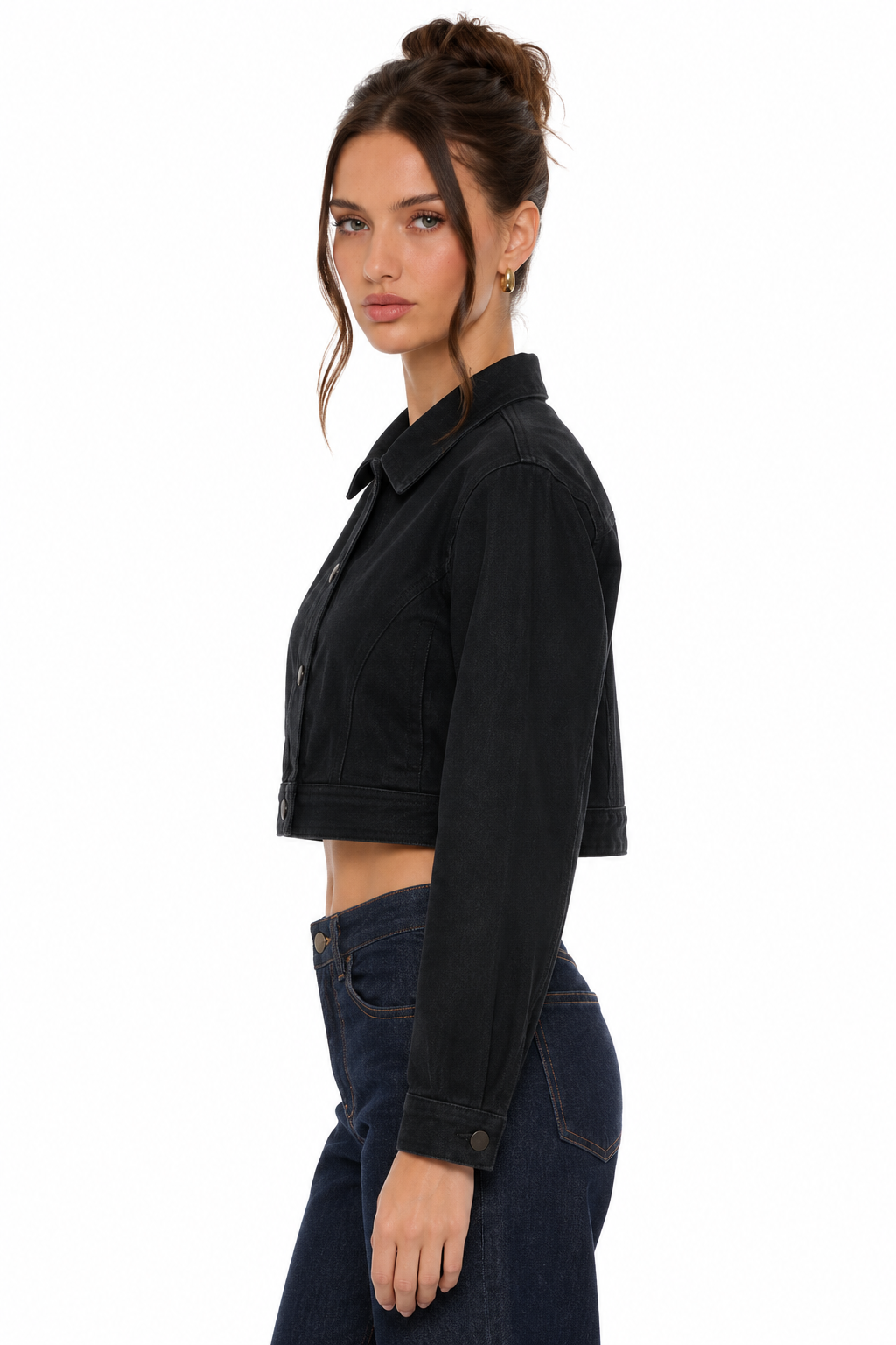 Sloane Cropped Denim Jacket
