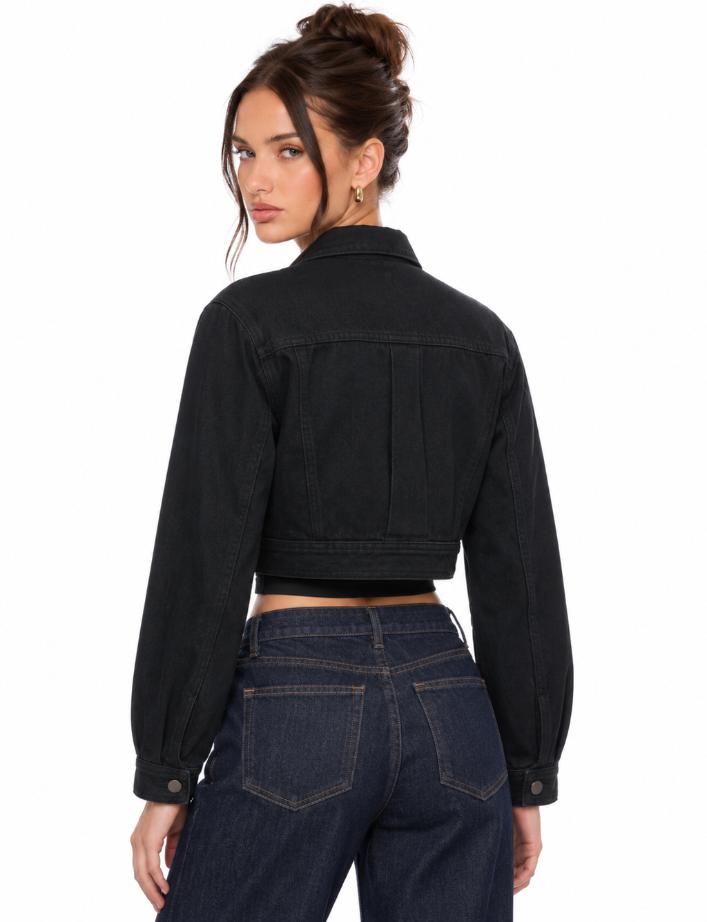 Sloane Cropped Denim Jacket